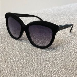 Italia Independent Black Velvet Cat Eye Sunglasse